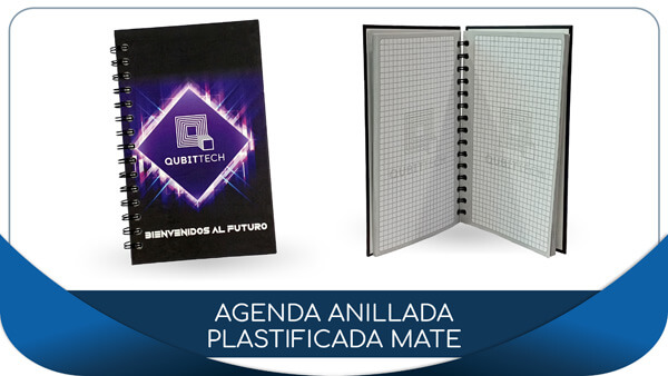 agenda- personalizada Anillada Plastificadas mate